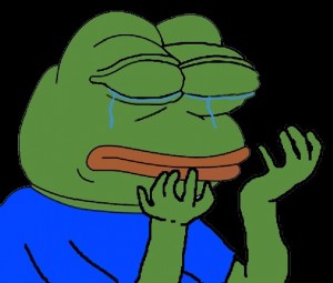 Create meme: Pepe the sad frog, Pepe crying, crying Pepe
