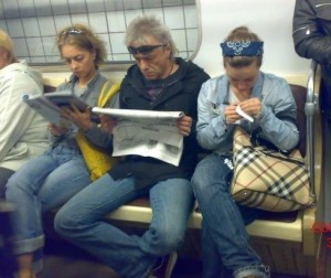 Create meme: passengers in the subway, people, people in the subway