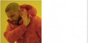 Создать мем: дрейк hotline bling, мем в оранжевой куртке, мем hotline bling