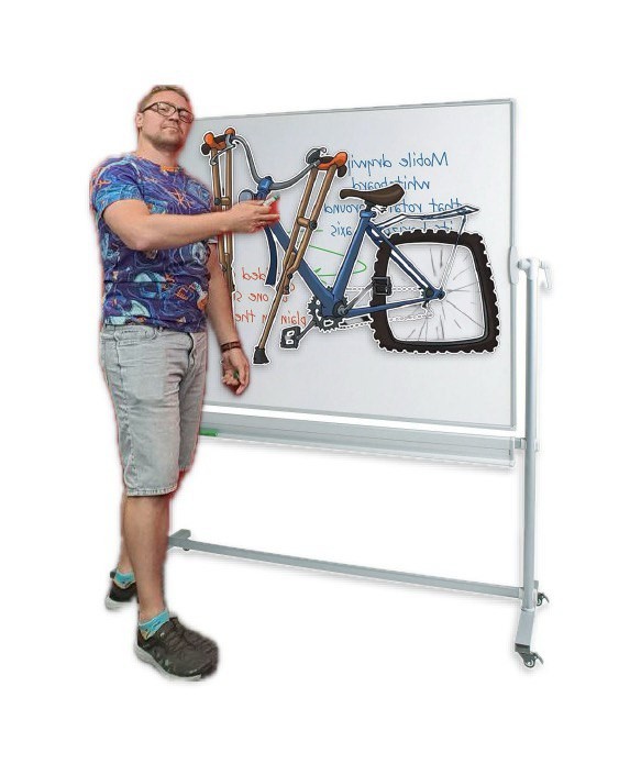 Create meme: Board magnetic marker, magnetic marker boards on legs height 150, chalk Board