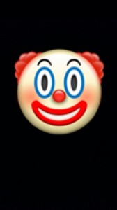 Create meme: IOS emoticons clown, clown emoji, clown smiley