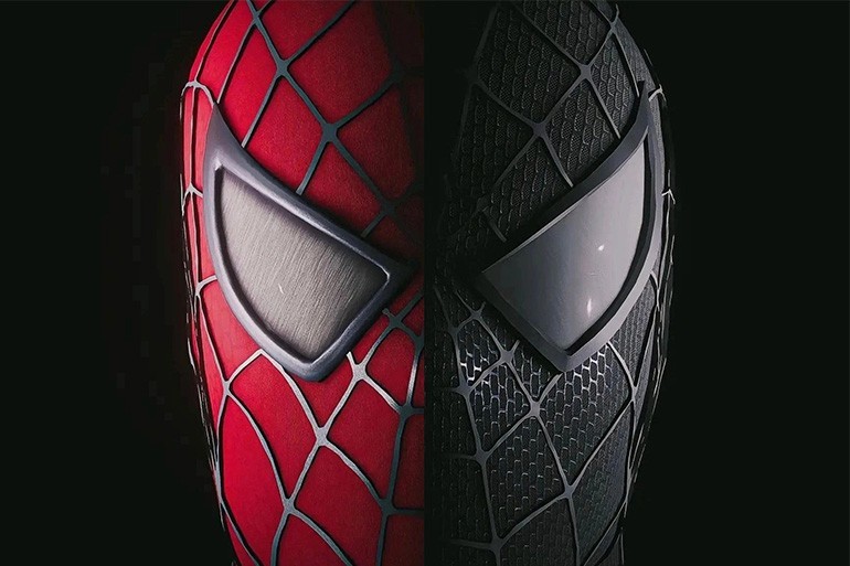 Create meme: iron man spider man, spider man web of shadows, spider miles morales