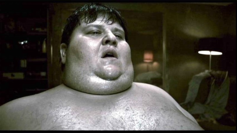 Create meme: gamer movie fat man, gamer movie fat man, fat sweaty fat man