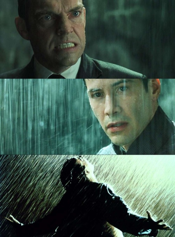 Create meme: Wake up Mr. Anderson, a frame from the movie, matrix meme 