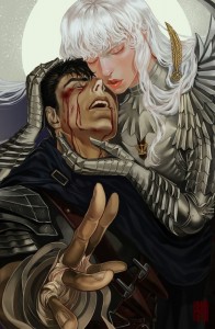 Создать мем: berserk griffith, гриффит берсерк, гатс и гриффит аниме