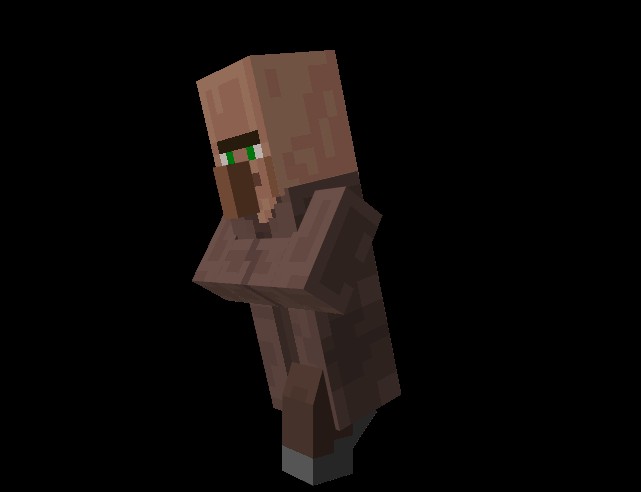 Create meme: minecraft villager , minecraft , resident shooter minecraft