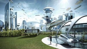 Create meme: the architecture of the future, the project city of the future, futuristic city of the future