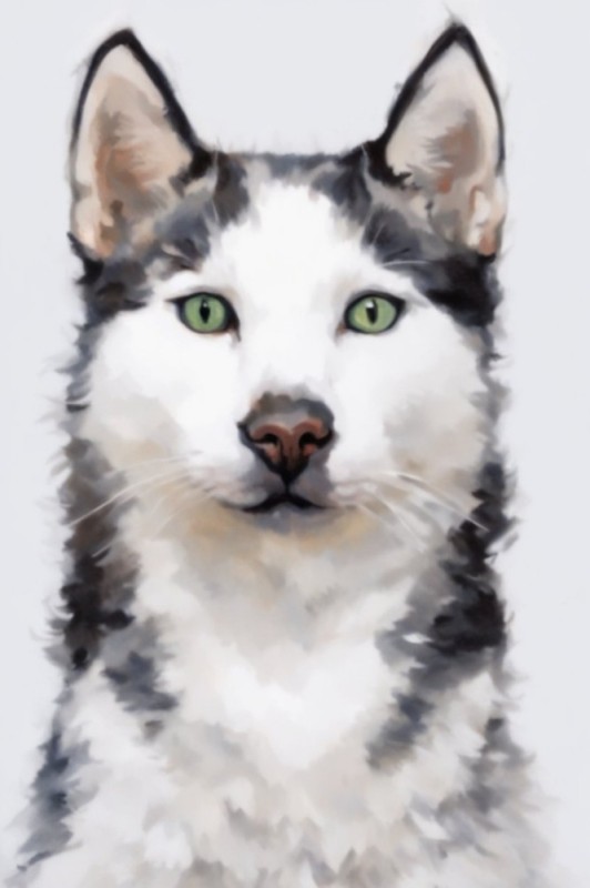 Create meme: husky dog, husky white, husky watercolor