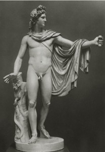 Create meme: Apollo with a cithara, Belvedere Apollo canvas, how does the Apollo Belvedere