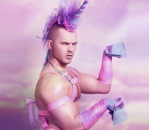 Create meme: people, a guy dressed like a unicorn, man unicorn