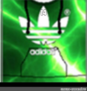 green adidas roblox