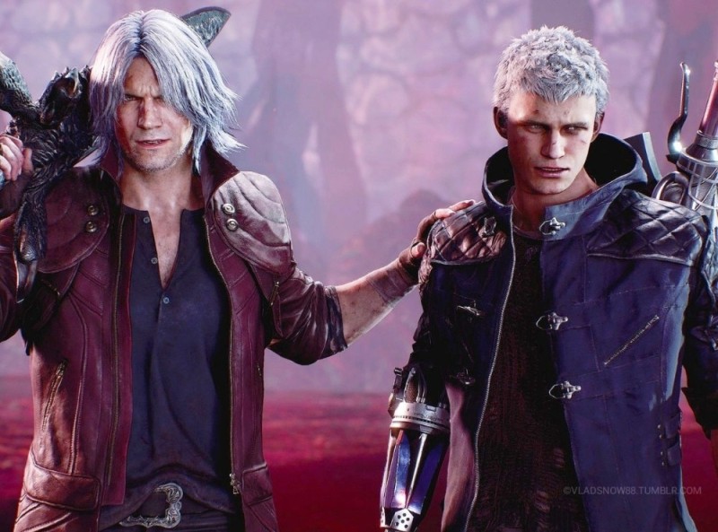 Create meme: devil may cry 5 dante, devil may cry 5 nero, devil may cry