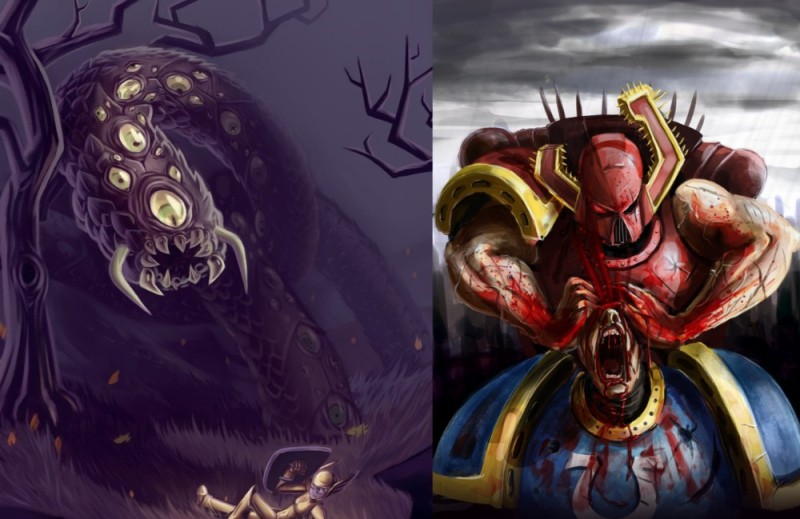 Create meme: space Marines chaos, Warhammer Berserkers of Khorne, Lucius the Eternal Warhammer 40,000