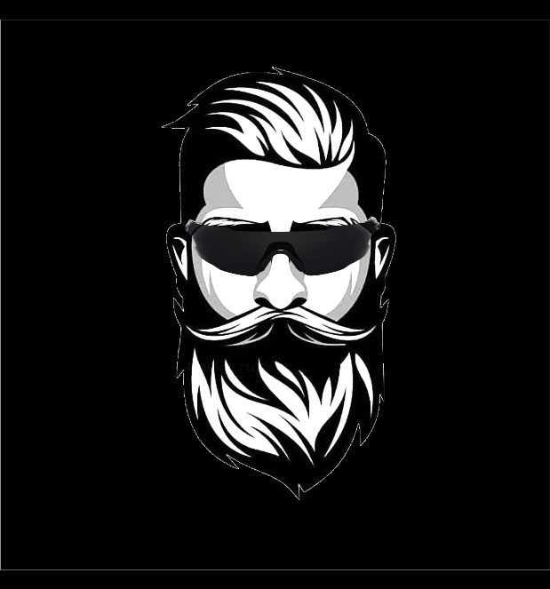 Create meme: beard , barbershop sketch, The bearded logo