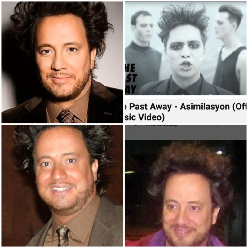 Create meme: Giorgio tsoukalos, giorgio tsoukalos as a young man, ufologist giorgio tsoukalos