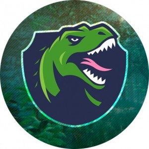 Создать мем: динозавры, парк юрского периода логотип, эмблема тираннозавр