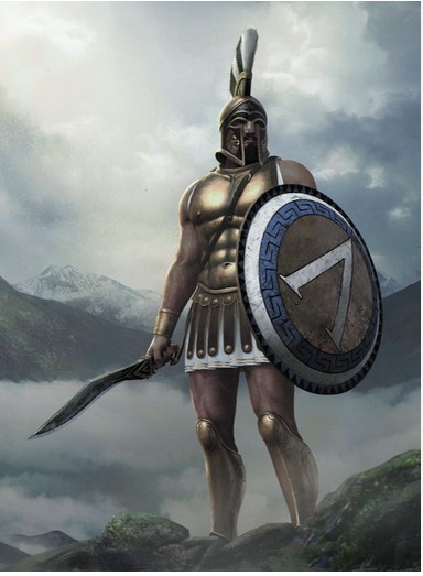 Create meme: greek warrior art, king Leonidas , the greek warrior