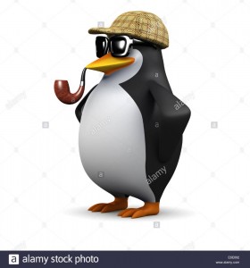 Create meme: penguin with glasses, penguin