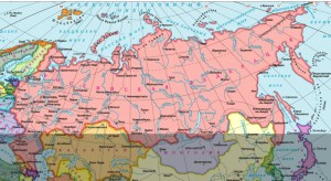 Create meme: Russia borders with 18 countries, map of Russia, the closest neighbors of Russia political map