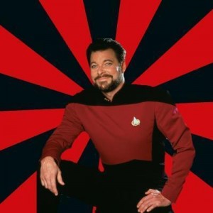 Create meme: beard, Manarchist Riker