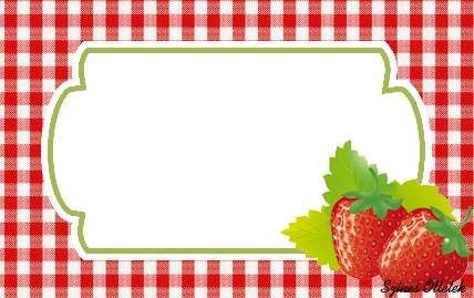 Create meme: label template, strawberry background, strawberry pattern