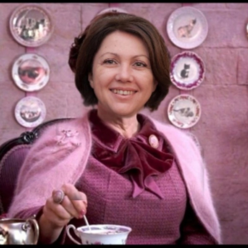 Create meme: Dolores Umbridge harry Potter, umbridge harry potter, Dolores Umbridge