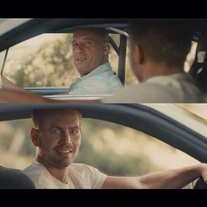 Create meme: fast and furious 7 pictures of the ending, fast and furious Paul Walker and VIN diesel, Fast and furious 7