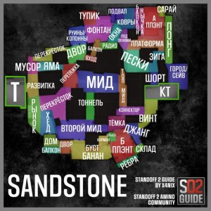 Создать мем: места в стандофф 2 на карте сэндстоун, название всех мест на карте sandstone, карта сандстоун стандофф 2 название позиций