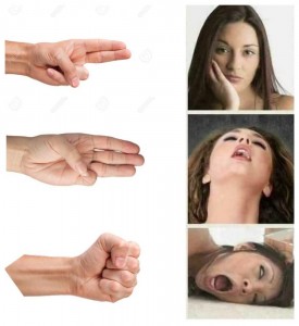 Create meme: hand, people, meme with your fingers and girls