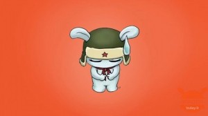 Создать мем: miui кролик, xiaomi персонаж, грустный сяоми