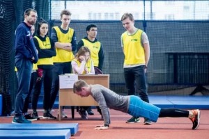 Create meme: table tennis coach, table tennis Paralympic games, Skoblov Anton table tennis
