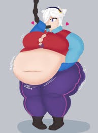 Создать мем: vore big belly, fat hips anime корова, толстые бравлеры