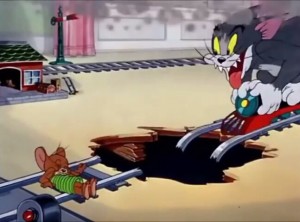 Create meme: cartoon character, cartoon meme, Tom and Jerry train