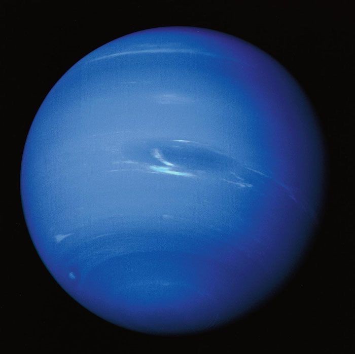 Create meme: the planet Neptune, Neptune is a planet of the solar system, planet neptune voyager 1989