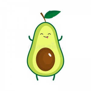 Create meme: drawing of avocado, cartoon avocado, avocado cartoon