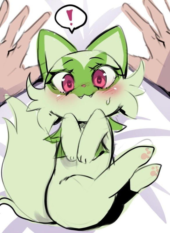 Создать мем: покемон зеленый, арты покемонов, покемон кот
