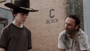 Create meme: the walking dead Rick, meme the walking dead Carl, the walking dead Rick and Carl meme