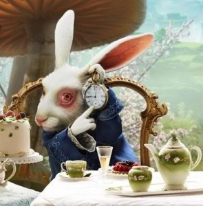 Create meme: white rabbit, Alice in the country, the white rabbit from Alice in Wonderland