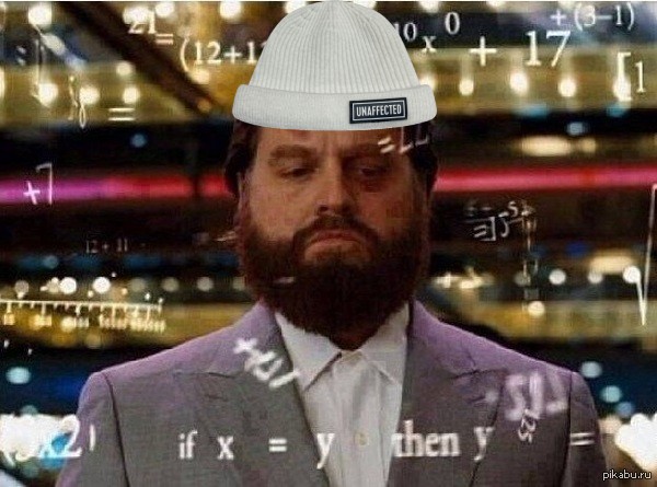 Create meme: Zach Galifianakis the hangover, meme the hangover, the hangover meme with the calculation