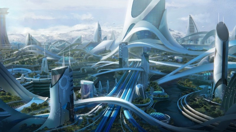 Создать мем: фантастические города будущего, экогород будущего концепт левиафан, фантастический город