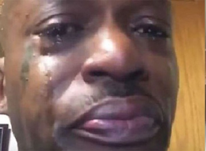 Create meme "crying black man meme template, crying nigga, crying black