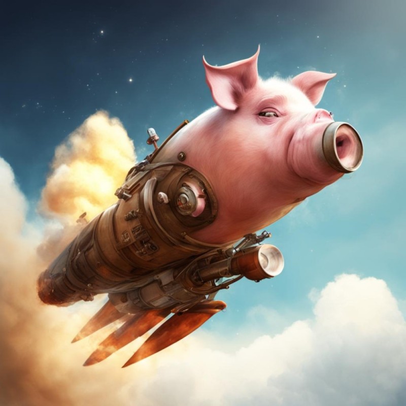 Create meme: pig , pig , A steampunk pig
