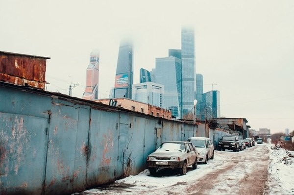 Create meme: Moscow moscow city contrast, moscow moscow city, garbage dump in Moscow city