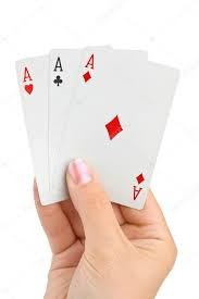 Create meme: cards in hand, playing cards, playing cards in hand