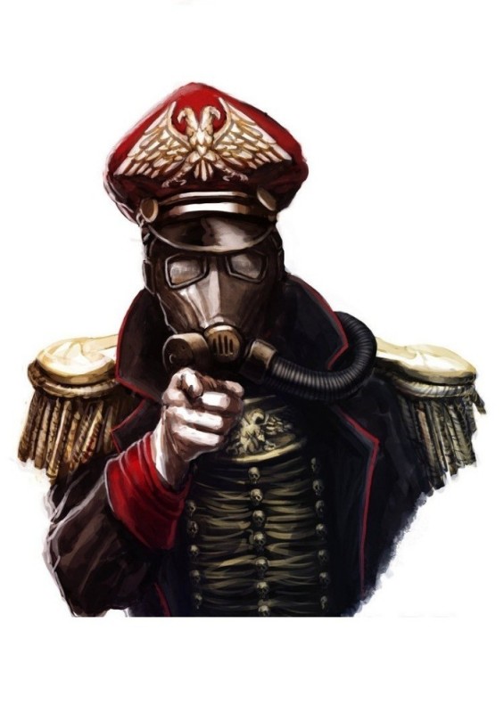 Create meme: Imperial Commissioner, warhammer 40,000 krieg death corps, Commissioner Warhammer