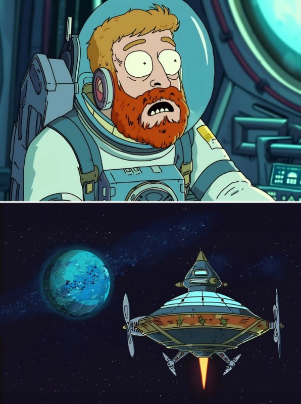 Create meme: mystery of the third planet , Rick and Morty, Rick and Morty Space