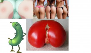 Create meme: beautiful buttocks, elastic buttocks, tomato