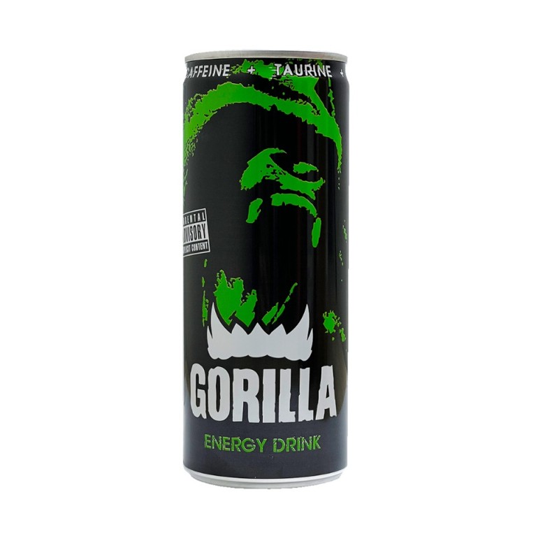 Создать мем: энергетический напиток gorilla, энергетический напиток gorilla mint, напиток энергетический горилла 0,45 л ж/б
