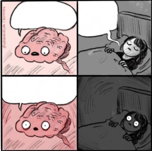 Создать мем: мозг спишь мем, мемы про мясо комиксы, мозг перед сном мем