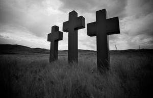Create meme: cross silhouette, the crosses on the grave, crosses in the cemetery Germany